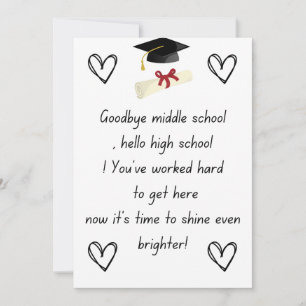 Senior night gifts 8th grade  holiday card