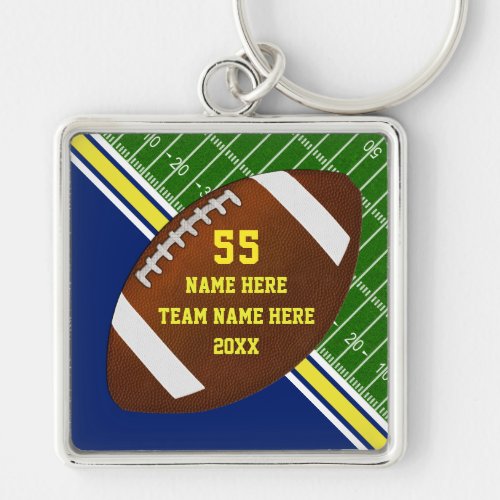 Senior Night Gifts for Football Your Team COLOR Keychain