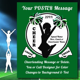 Senior Night Posters Cheer, Team, Homecoming, etc