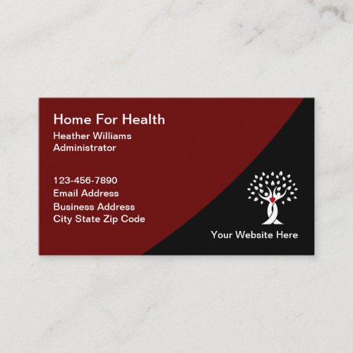 Senior Nursing Assisted Living Business Cards
