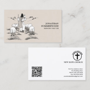 Senior Pastor Business Card   Jesus the Shepherd