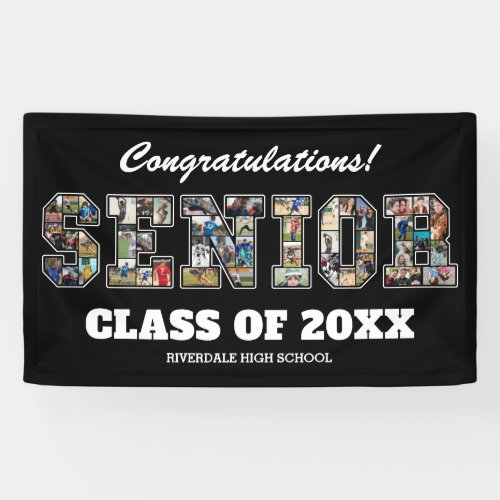 Senior Photo Collage School Graduation Party Sign