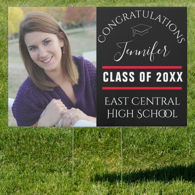 Senior Photo | Large Graduation Yard Sign