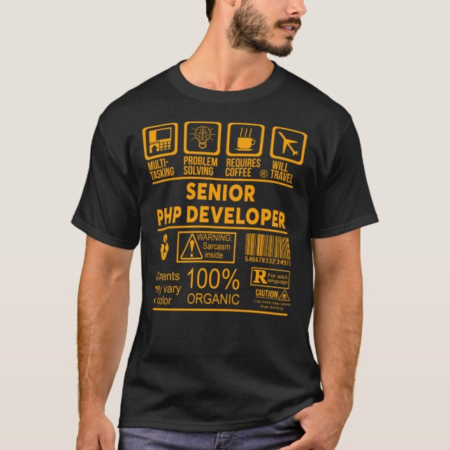 SENIOR PHP DEVELOPER - NICE DESIGN 2017 Essential  T-Shirt (Front)