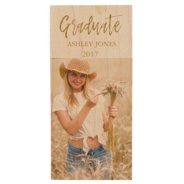 Senior Portrait USB Drive to save Senior Photos (Front Vertical)