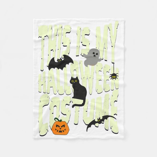 Senior Programmer Funny Halloween Party  Fleece Blanket (Front)