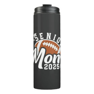 Senior Proud Mom 2025 Fantasy Football Graduate Thermal Tumbler