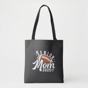 Senior Proud Mom 2025 Fantasy Football Graduate Tote Bag