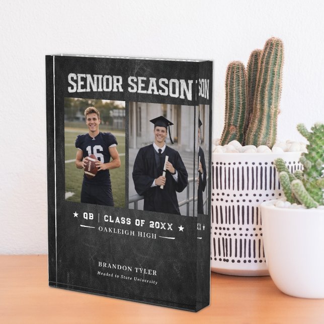 Senior Season | Graduation Photo Keepsake Block (Creator Uploaded)