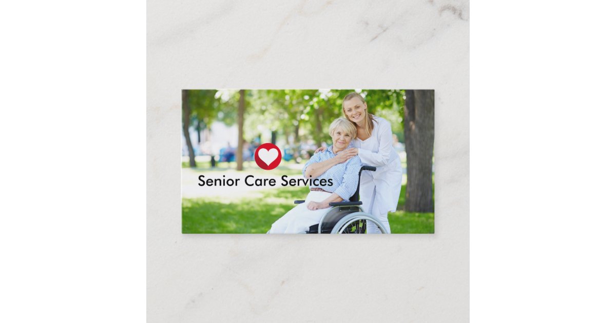Senior Services Theme Business Card | Zazzle.com