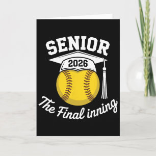 Senior Softll Cl Of 2026 The Final Set Graduate Mo Card