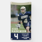 Senior Sport Lacrosse Color Block Outdoor Banner