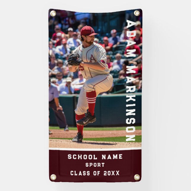 Senior Sport Softball Outdoor Basic Banner (Vertical)