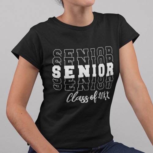 Senior stacked bold font Graduation any year T_Shirt