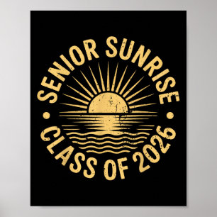 Senior Sunrise 2026 Cl Of 2026 Graduation High Sch Poster
