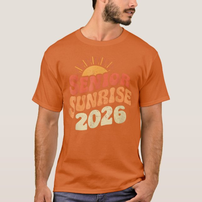 Senior Sunrise 2026 Graduation My Last First Day T-Shirt (Front)