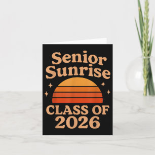 Senior Sunrise 2026 High School 12th Twelfth Grade Card