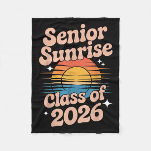 Senior Sunrise 2026 High School 12th Twelfth Grade Fleece Blanket