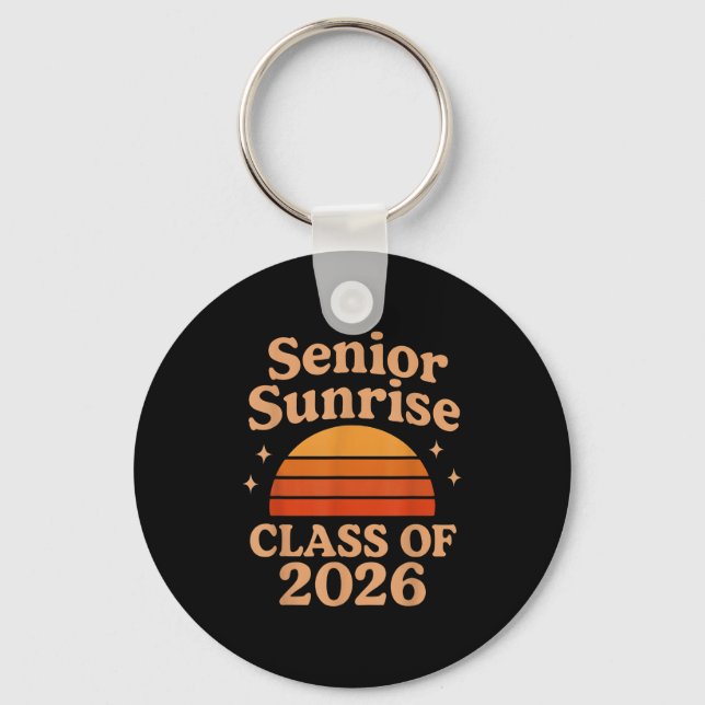Senior Sunrise 2026 High School 12th Twelfth Grade Keychain (Front)