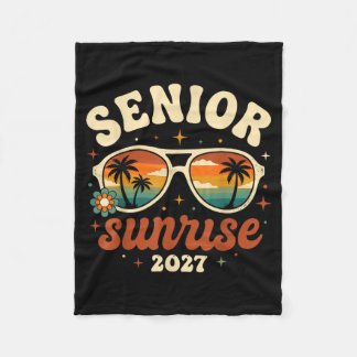 Senior Sunrise 2027 Tropical Sungles Cl Design Fleece Blanket