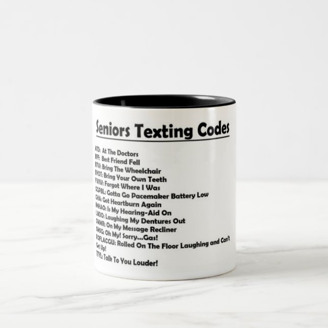 *SENIOR TEXING* FUN AND AWESOME COFFEE MUG (Center)