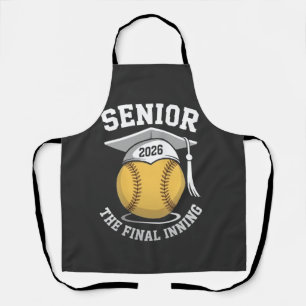 Senior The Final Inning 2026 Softball Graduation Apron