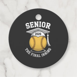 Senior The Final Inning 2026 Softball Graduation  Favor Tags