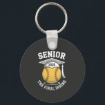 Senior The Final Inning 2026 Softball Graduation  Keychain<br><div class="desc">softball graduation,  senior 2026 sports,  athlete graduation,  final inning metaphor,  sport lover grad,  diamond milestone,  team 2026,  competitive grad,  field achievement,  playoff graduate</div>
