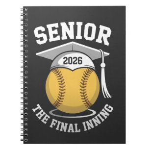 Senior The Final Inning 2026 Softball Graduation  Notebook