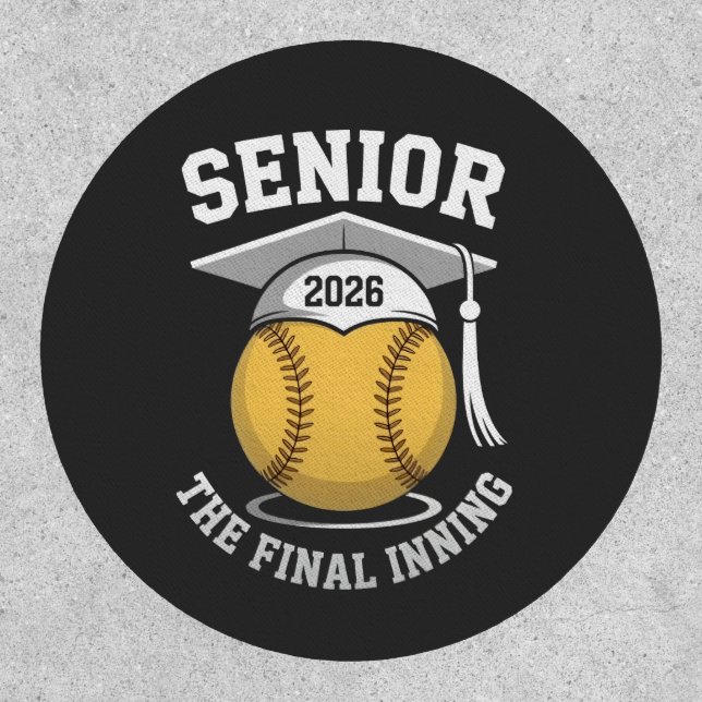 Senior The Final Inning 2026 Softball Graduation  Patch (Front)
