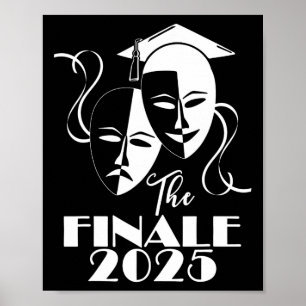 Senior Theater Drama Cl Of 2025 Theater Graduation Poster