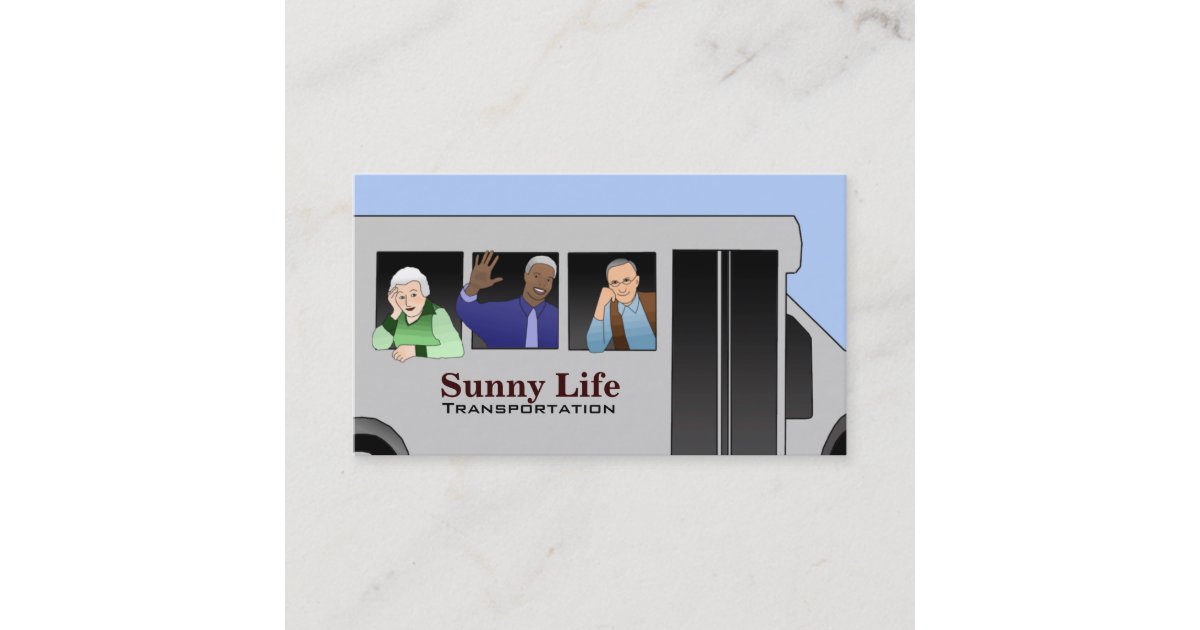 Senior Transportation Business Cards Zazzle
