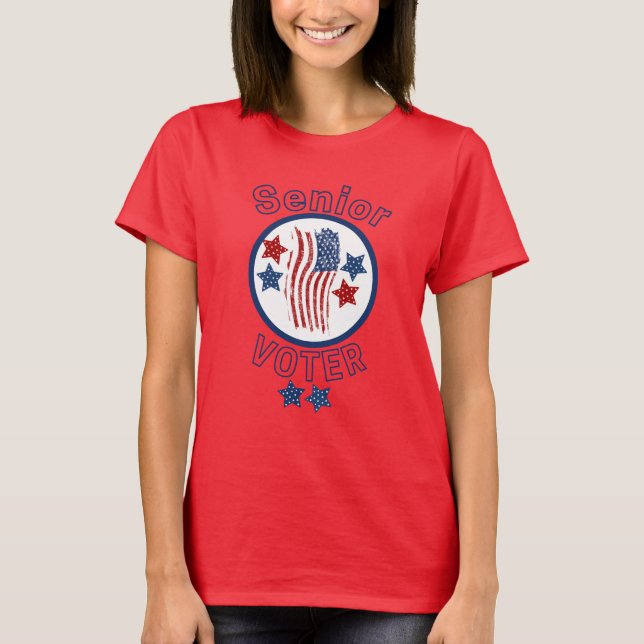 Senior Voter USA  T-Shirt (Front)