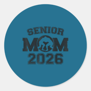 Senior wrestling mom 2026 senior mom class of 2026 classic round sticker