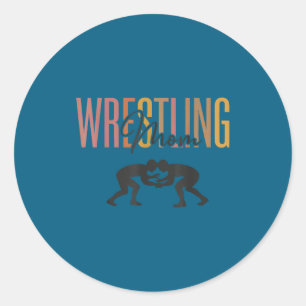 Senior wrestling mom senior mom class of 2026 classic round sticker