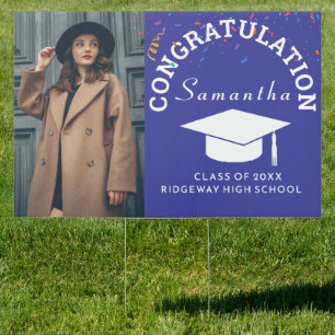 Senior Yard Sign - Custom Grad Photo Lawn Gift