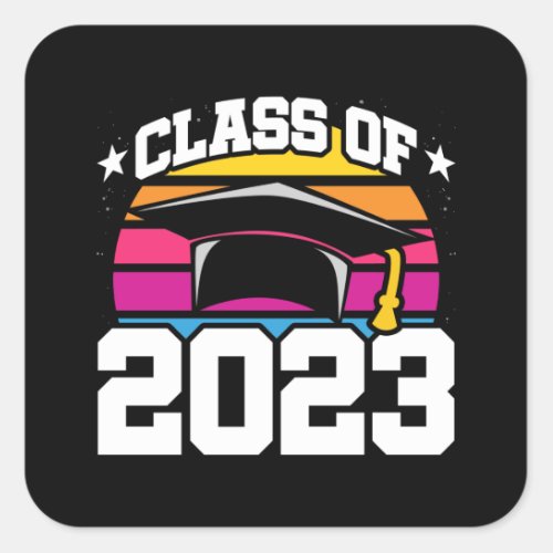 Senior Year 2023 _ Senior Class Graduation 2023 Square Sticker