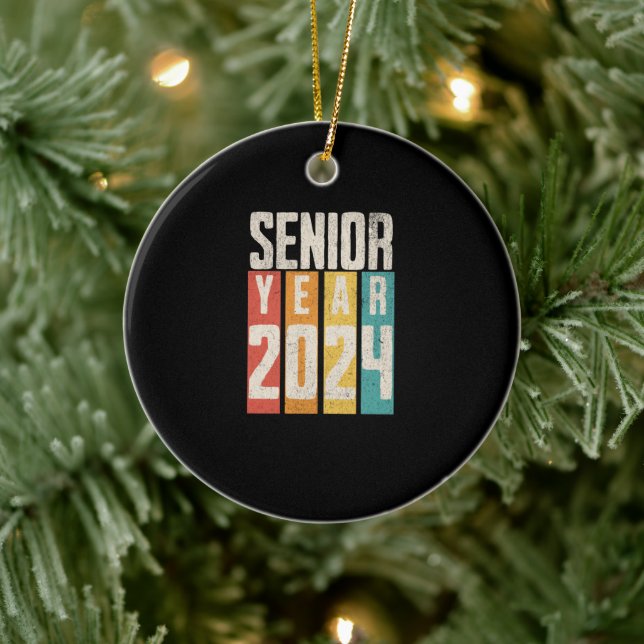 Senior Year 2024 Ceramic Ornament (Tree)