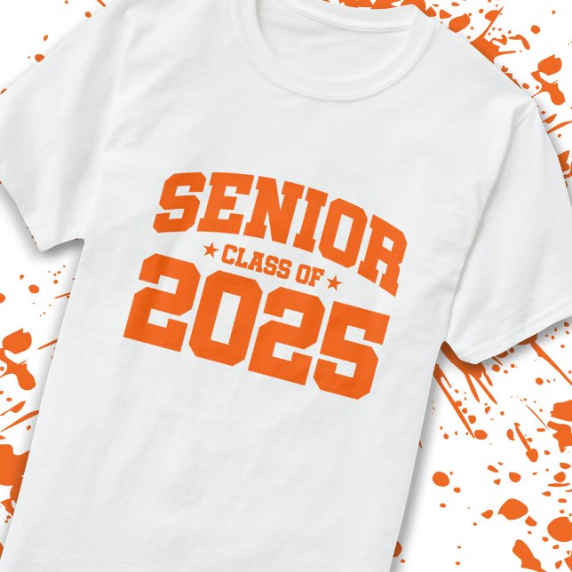 Senior Year 2025 School Graduation - Class of 2025 T-Shirt (Count down to graduation with our classic, commemorative Senior Class of 2025 t-shirt! -Teemixer)