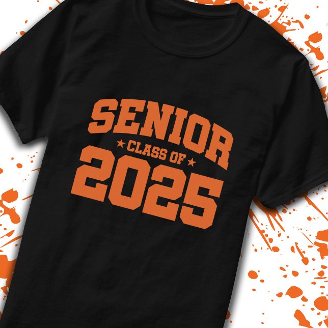 Senior Year 2025 School Graduation - Class of 2025 T-Shirt (Count down to graduation with our classic, commemorative Senior Class of 2025 t-shirt! -Teemixer)