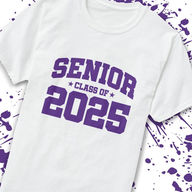 Senior Year 2025 School Graduation - Class of 2025 T-Shirt (Count down to graduation with our classic, commemorative Senior Class of 2025 t-shirt! -Teemixer)