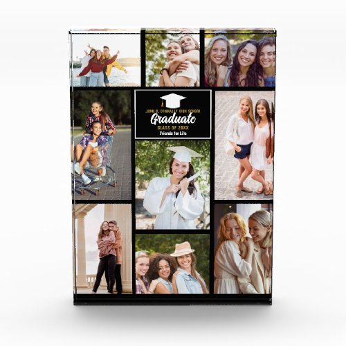 Senior Year Friends Collage 2024 Graduation Gift Photo Block