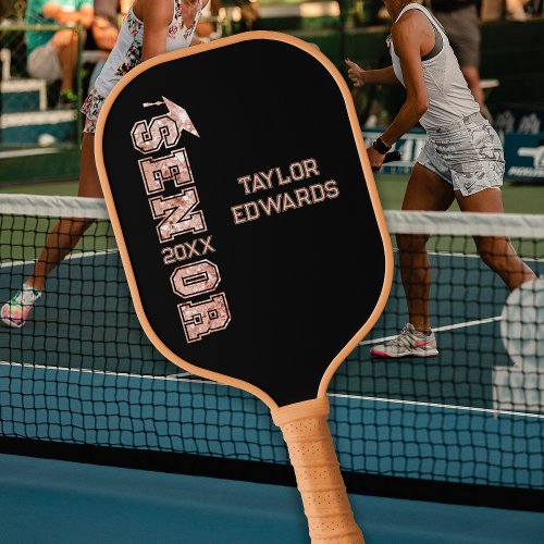 Senior Year Grad Graduate Glitter Year Pickleball Paddle