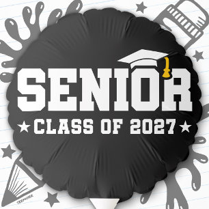 Senior Year Graduation School Pride Class of 2027 Balloon