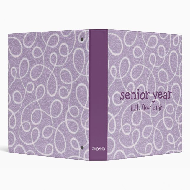Senior Year Photo Album 3 Ring Binder (Background)