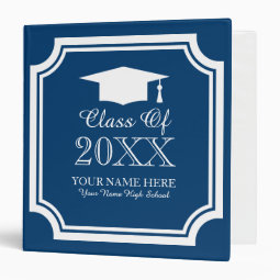 Senior year school graduation photo album binder | Zazzle