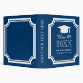 Senior year school graduation photo album binder | Zazzle