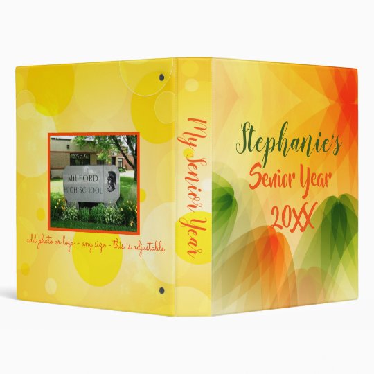 Senior Year Scrapbook Photo Album 3 Ring Binder | Zazzle.com