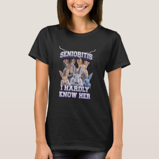 Senioritis Rabbits Class Of 2025 Seniors Graduatio T-Shirt