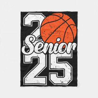 Seniors 25 Graduation Sketll Player Funny Cl Of 20 Fleece Blanket